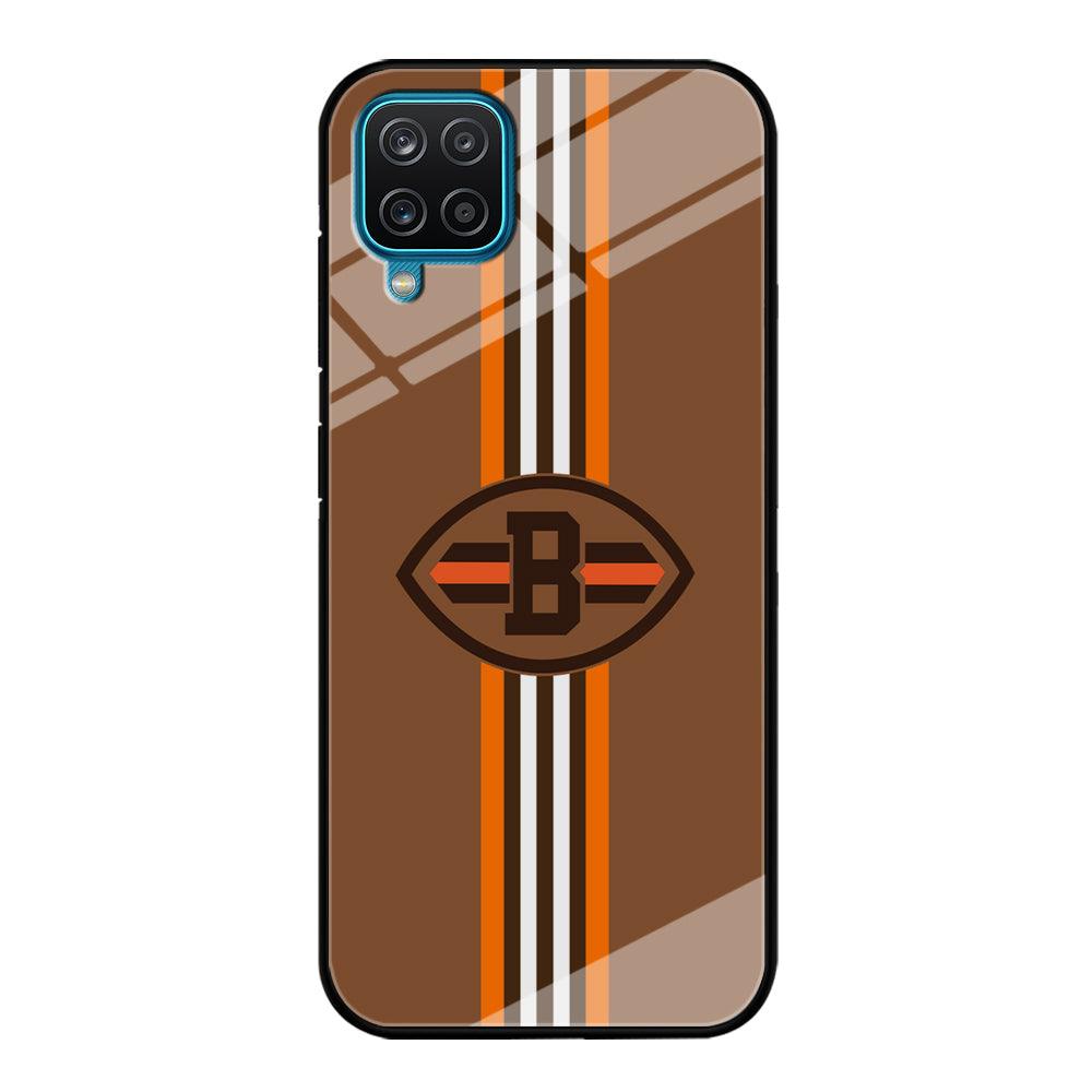 Cleveland Browns Strike Color Pennant Samsung Galaxy A12 Case-Oxvistore