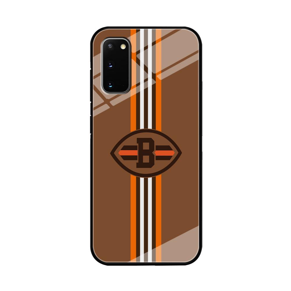 Cleveland Browns Strike Color Pennant Samsung Galaxy S20 Case-Oxvistore