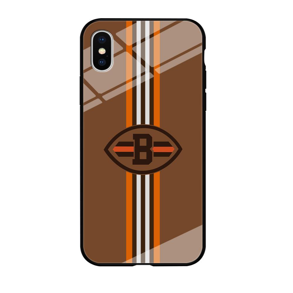 Cleveland Browns Strike Color Pennant iPhone X Case-Oxvistore