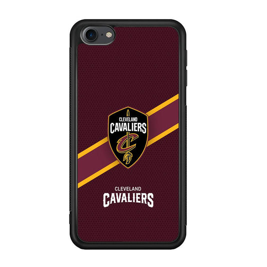 Cleveland Cavaliers Purple Phantom iPod Touch 6 Case-Rubber Black (2D Case)-Oxvistore