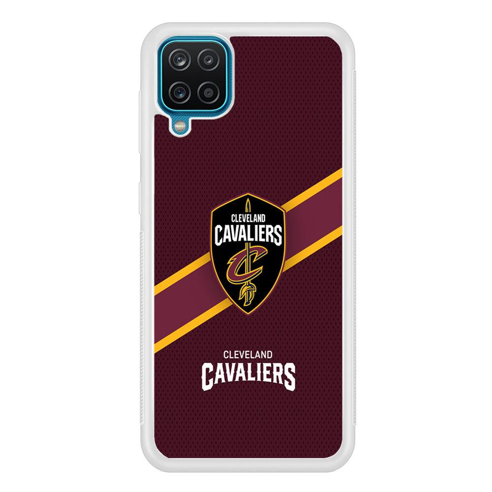 Cleveland Cavaliers Purple Phantom Samsung Galaxy A12 Case-Oxvistore