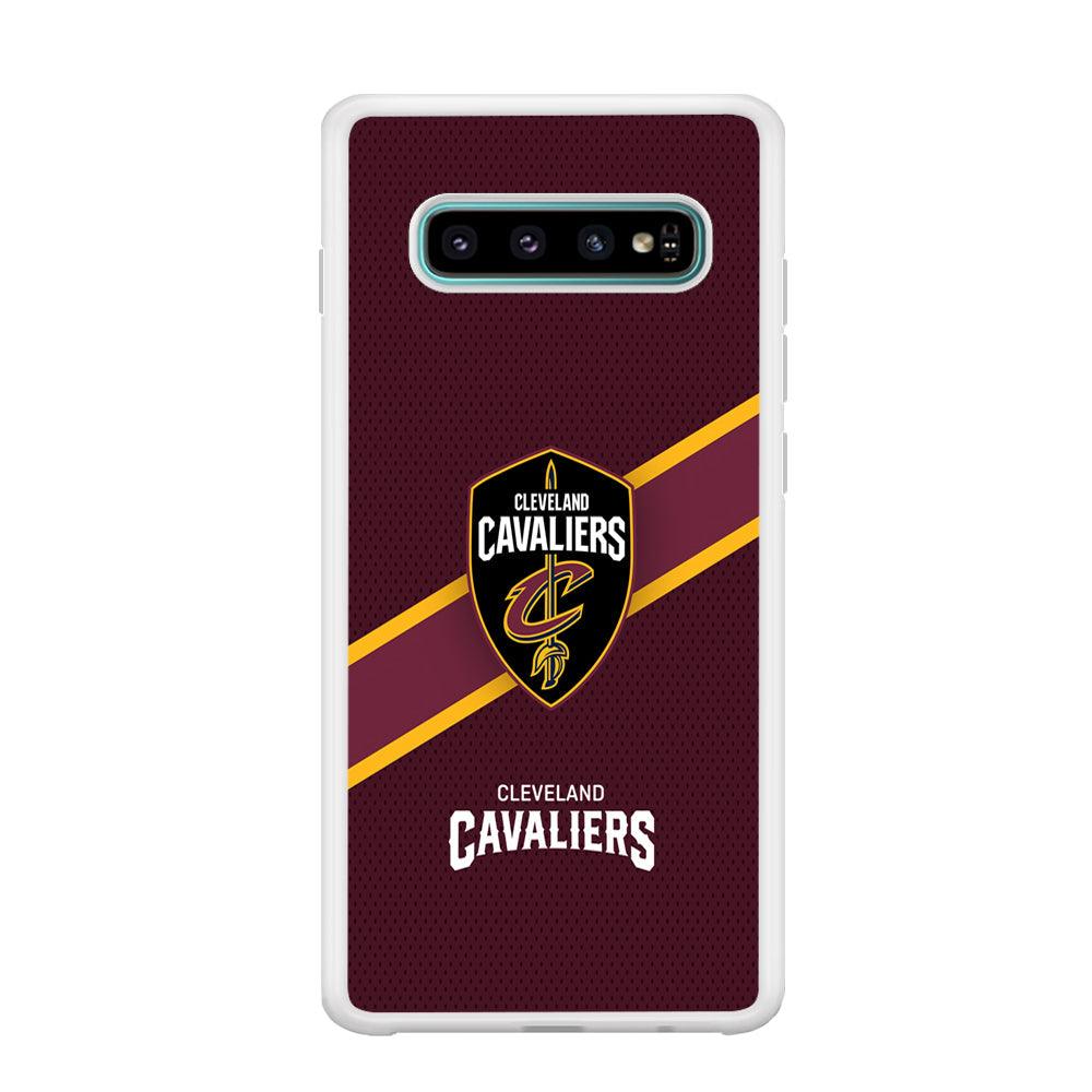 Cleveland Cavaliers Purple Phantom Samsung Galaxy S10 Plus Case-Oxvistore