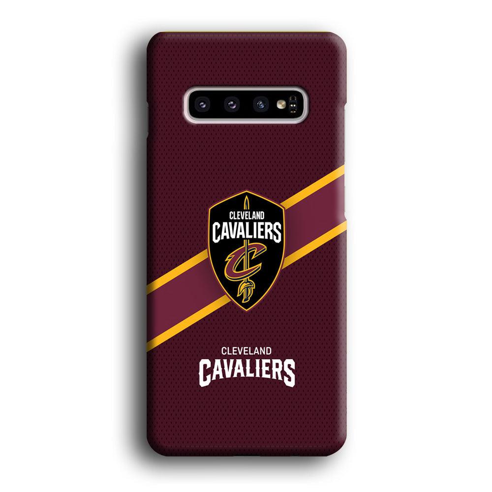 Cleveland Cavaliers Purple Phantom Samsung Galaxy S10 Plus Case-Oxvistore