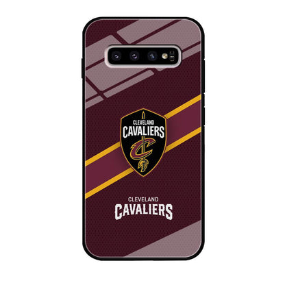 Cleveland Cavaliers Purple Phantom Samsung Galaxy S10 Plus Case-Oxvistore