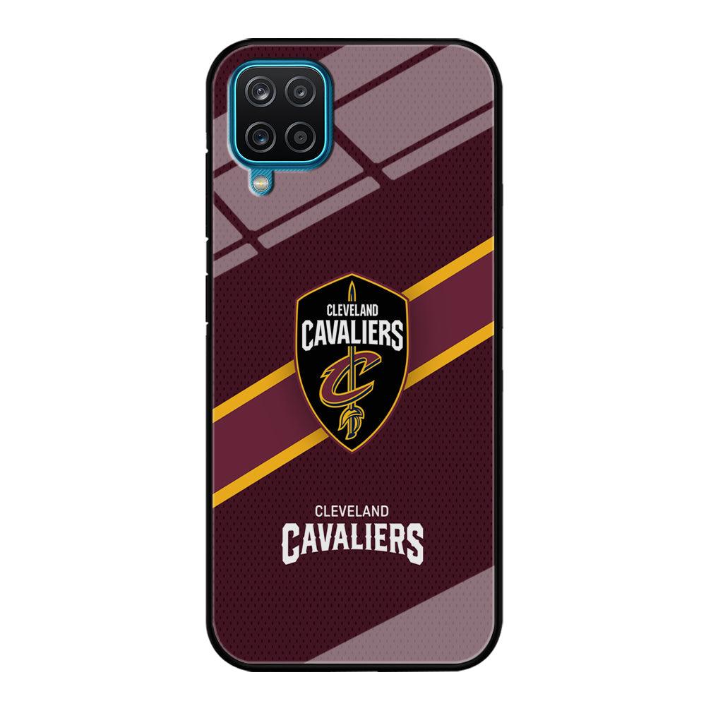 Cleveland Cavaliers Purple Phantom Samsung Galaxy A12 Case-Oxvistore