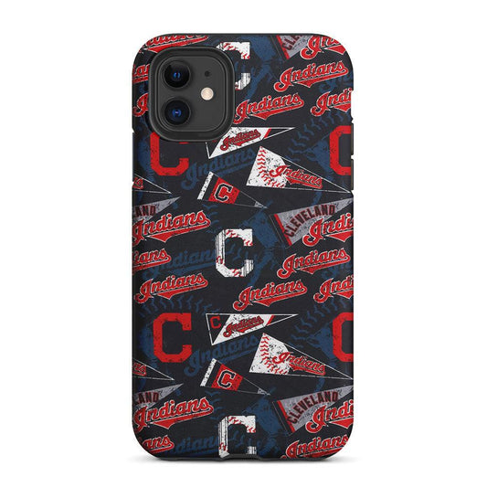 Cleveland Guardians Pattern 2 in 1 Tough Phone Case-Oxvistore