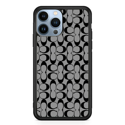 Coach Black Grey 2D Rubber Phone Case-Black-Oxvistore