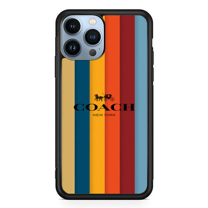 Coach Vertical Colorfull 2D Rubber Phone Case-Black-Oxvistore