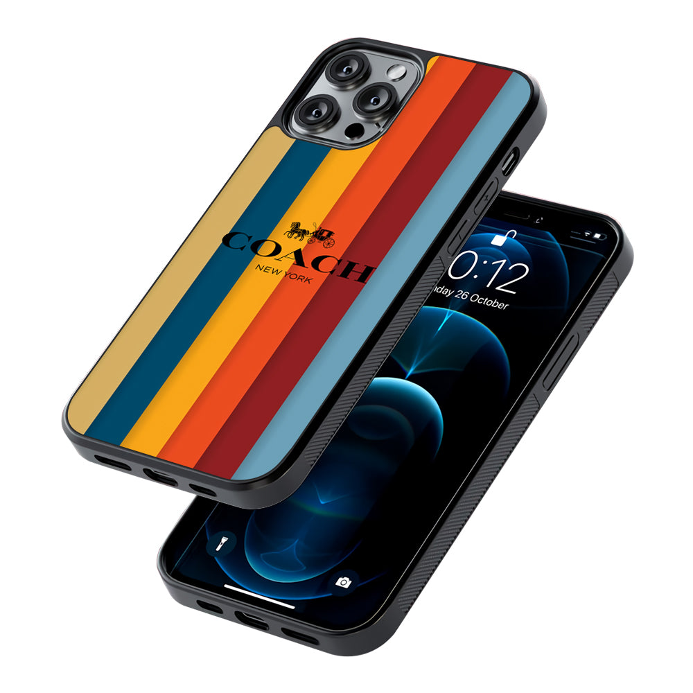 Coach Vertical Colorfull 2D Rubber Phone Case-Oxvistore