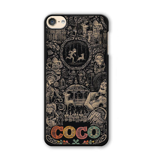 Coco Family Face iPod Touch 6 Case-Plastic Black (2D Case)-Oxvistore