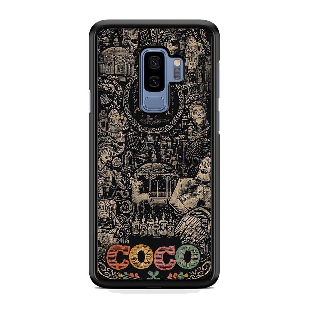 Coco Family Face Samsung Galaxy S9 Plus Case-Rubber White (2D Case)-Oxvistore