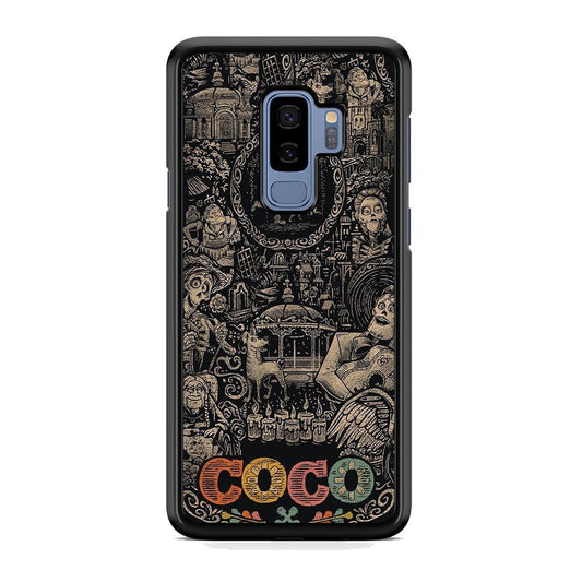 Coco Family Face Samsung Galaxy S9 Plus Case-Rubber White (2D Case)-Oxvistore