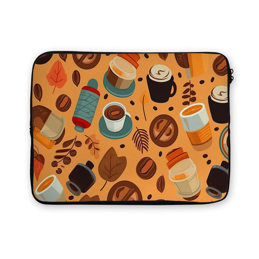Coffee Drink Doodle Laptop Sleeve Protective Cover-Oxvistore
