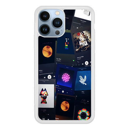 Coldplay Playlist Song 2D Rubber Phone Case