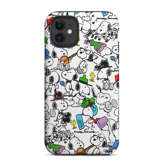 Collection of Snoopy Activities 2 in 1 Tough Phone Case