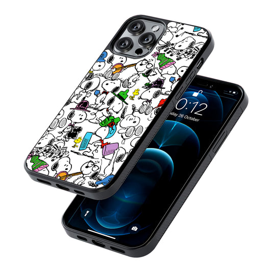 Collection of Snoopy Activities 2D Rubber Phone Case