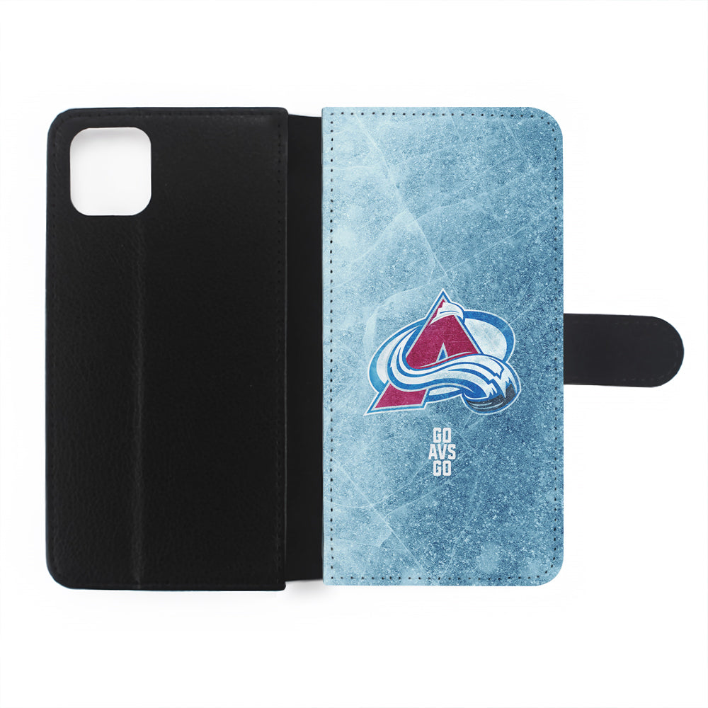 Colorado Avalanche Logo Flip Wallet Phone Case