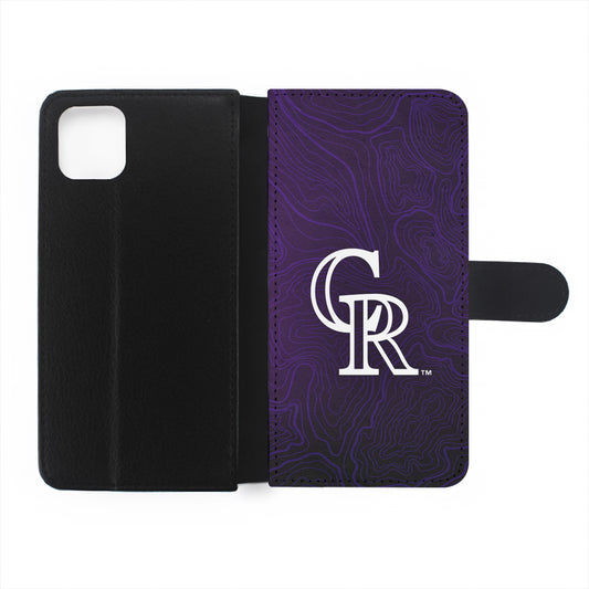 Colorado Rockies Abstract Flip Wallet Phone Case