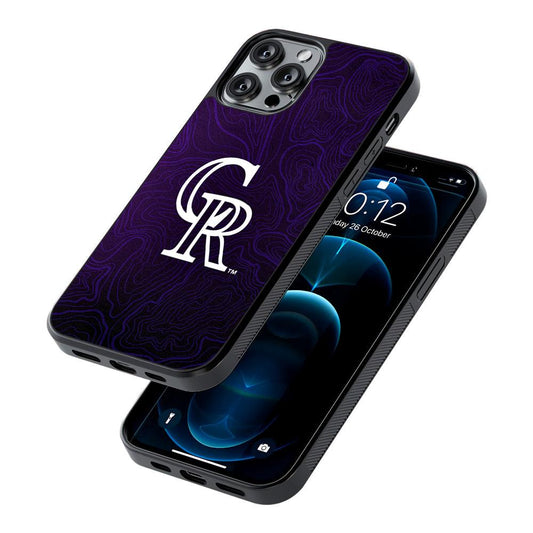 Colorado Rockies Abstract 2D Rubber Phone Case-Oxvistore