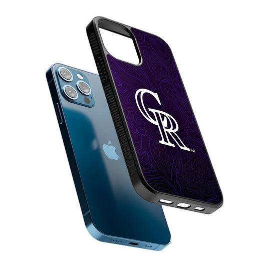 Colorado Rockies Abstract 2D Rubber Phone Case-Oxvistore