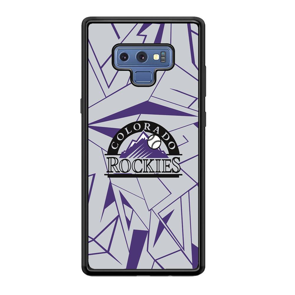 Colorado Rockies Line on Purple Samsung Galaxy Note 9 Case-Oxvistore