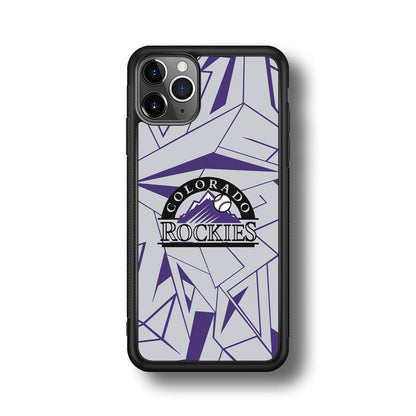 Colorado Rockies Line on Purple iPhone 11 Pro Case-Oxvistore