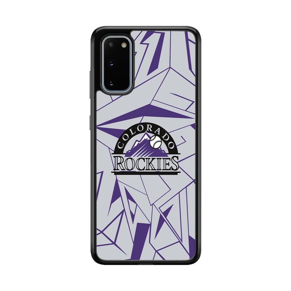 Colorado Rockies Line on Purple Samsung Galaxy S20 Case-Oxvistore