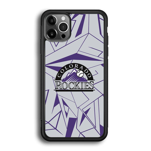 Colorado Rockies Line on Purple iPhone 12 Pro Case-Oxvistore