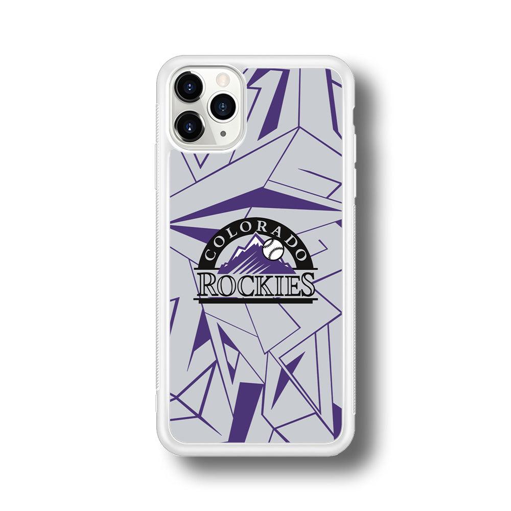 Colorado Rockies Line on Purple iPhone 11 Pro Case-Oxvistore