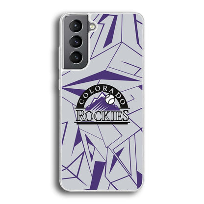 Colorado Rockies Line on Purple Samsung Galaxy S21 Plus Case-Oxvistore