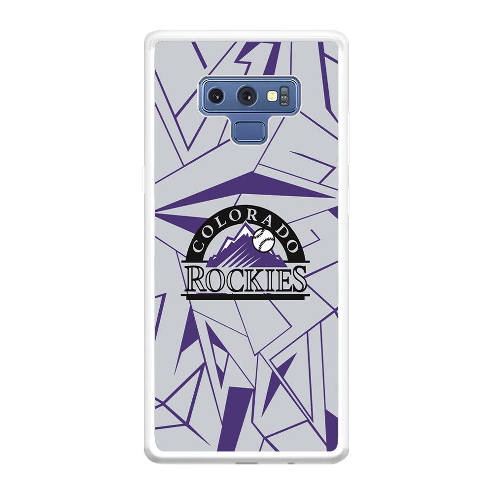 Colorado Rockies Line on Purple Samsung Galaxy Note 9 Case-Oxvistore