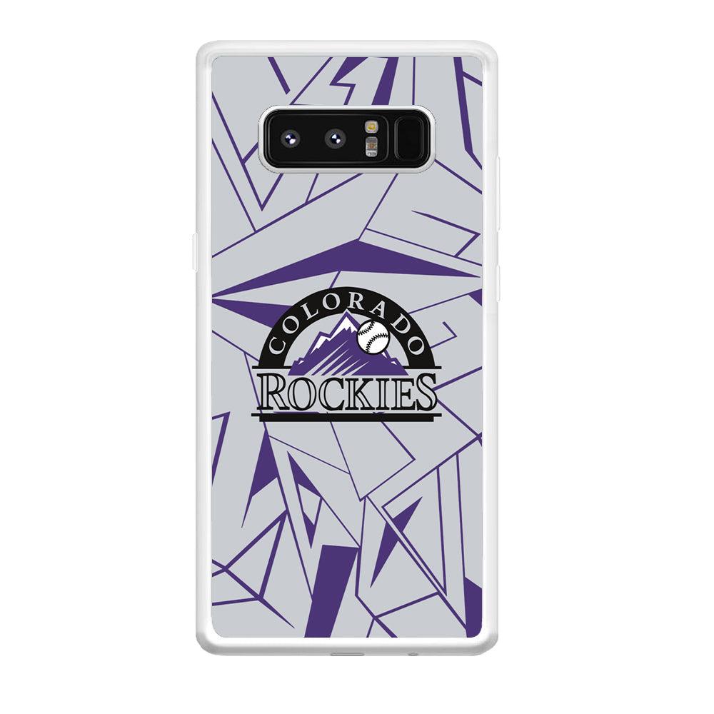 Colorado Rockies Line on Purple Samsung Galaxy Note 8 Case-Oxvistore