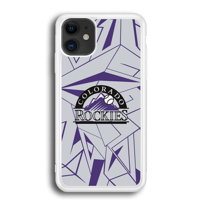 Colorado Rockies Line on Purple iPhone 12 Case-Oxvistore