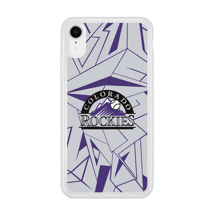 Colorado Rockies Line on Purple iPhone XR Case-Oxvistore