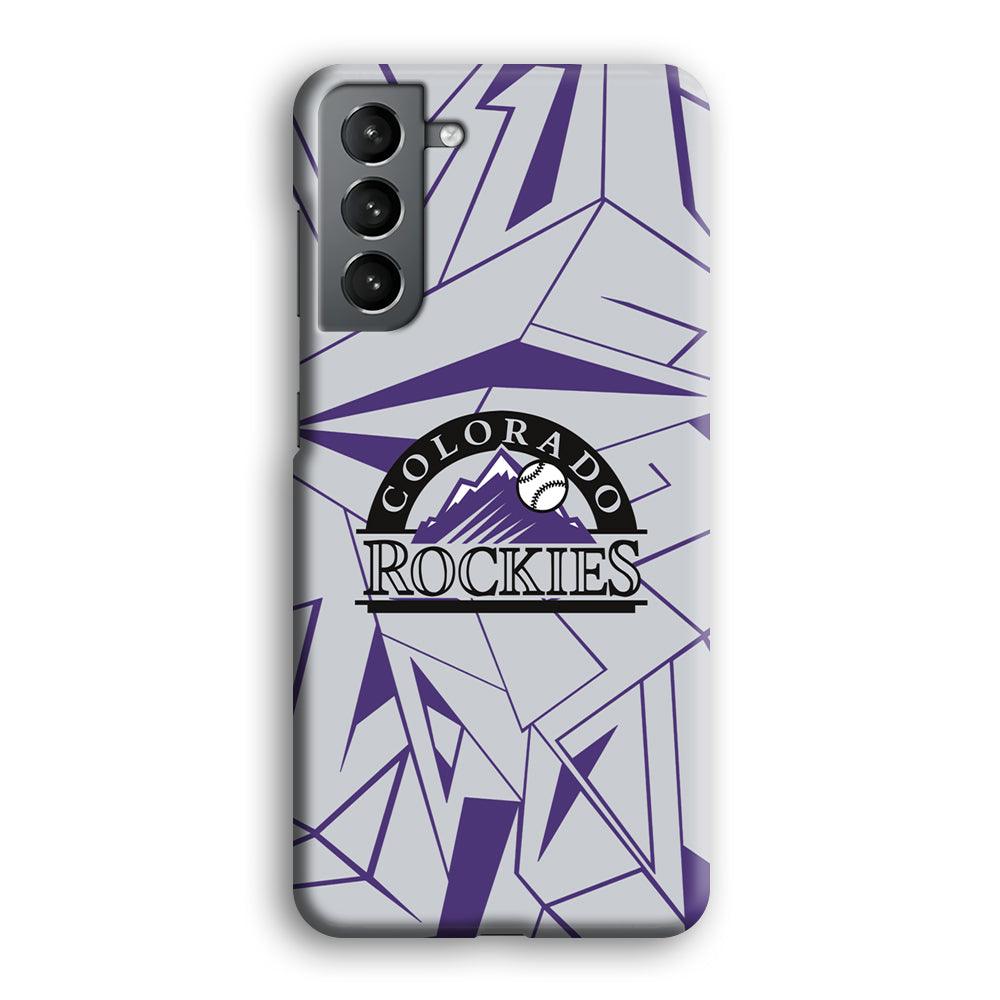 Colorado Rockies Line on Purple Samsung Galaxy S21 Case-Oxvistore