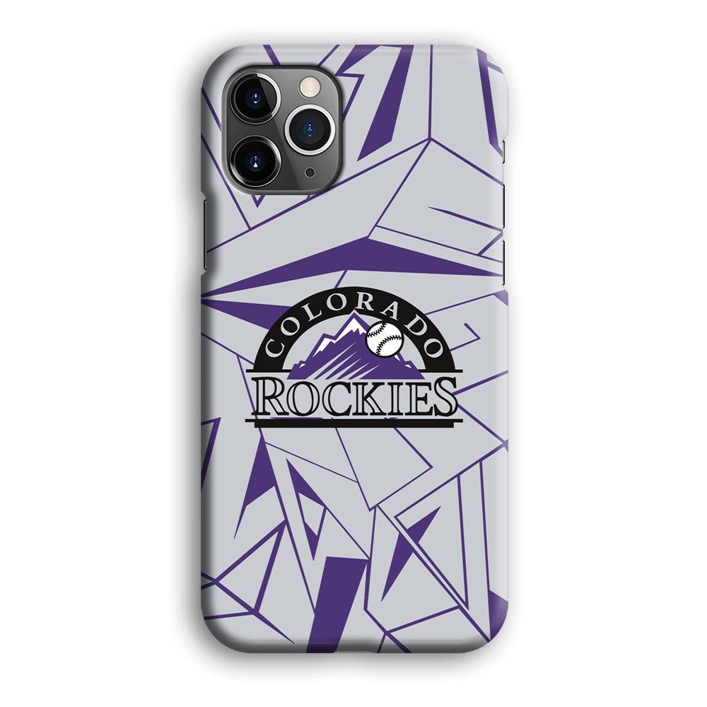 Colorado Rockies Line on Purple iPhone 12 Pro Case-Oxvistore