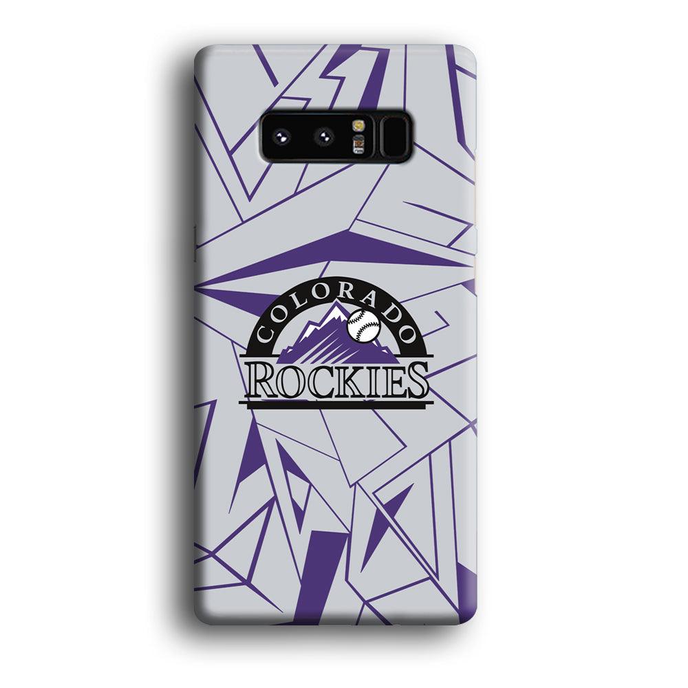 Colorado Rockies Line on Purple Samsung Galaxy Note 8 Case-Oxvistore