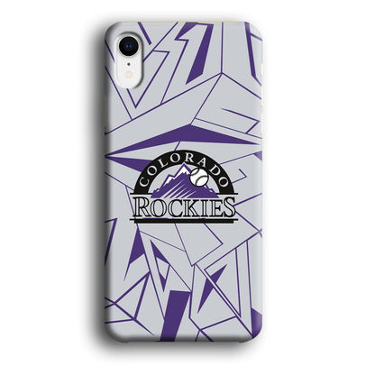 Colorado Rockies Line on Purple iPhone XR Case-Oxvistore