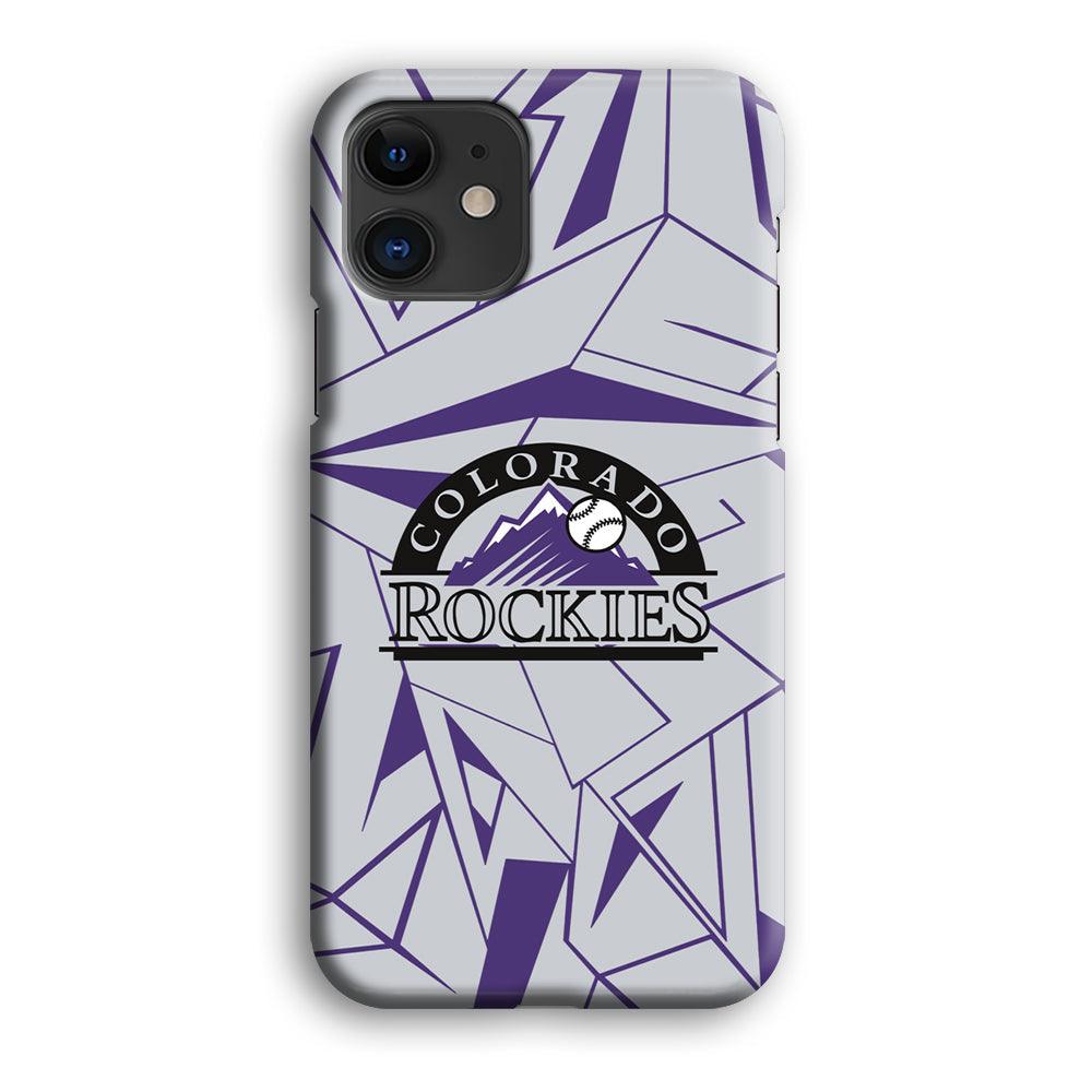 Colorado Rockies Line on Purple iPhone 12 Case-Oxvistore