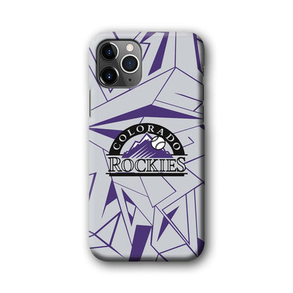 Colorado Rockies Line on Purple iPhone 11 Pro Case-Oxvistore