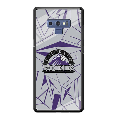 Colorado Rockies Line on Purple Samsung Galaxy Note 9 Case-Oxvistore