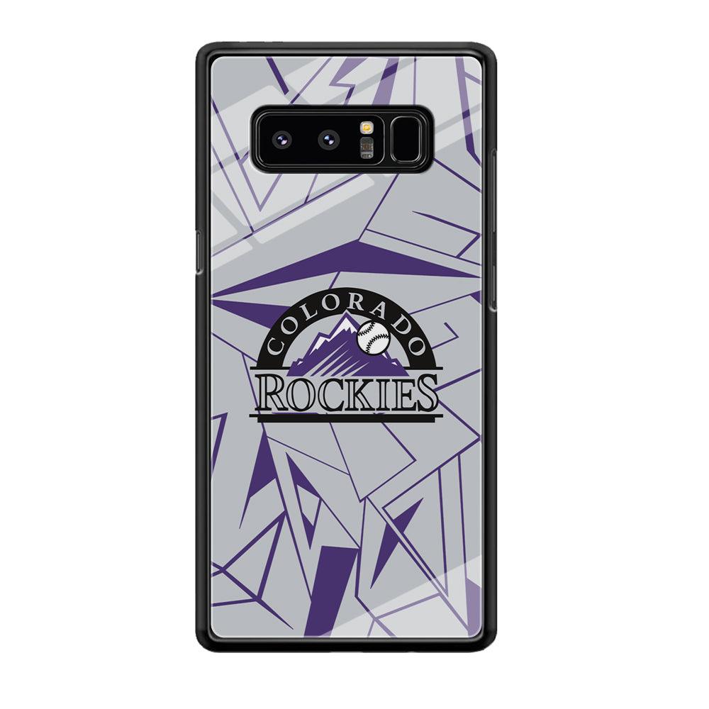 Colorado Rockies Line on Purple Samsung Galaxy Note 8 Case-Oxvistore