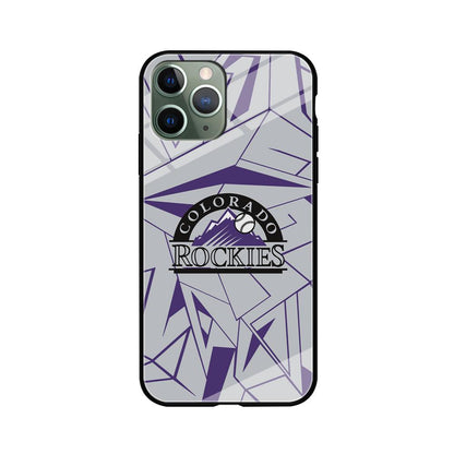 Colorado Rockies Line on Purple iPhone 11 Pro Case-Oxvistore