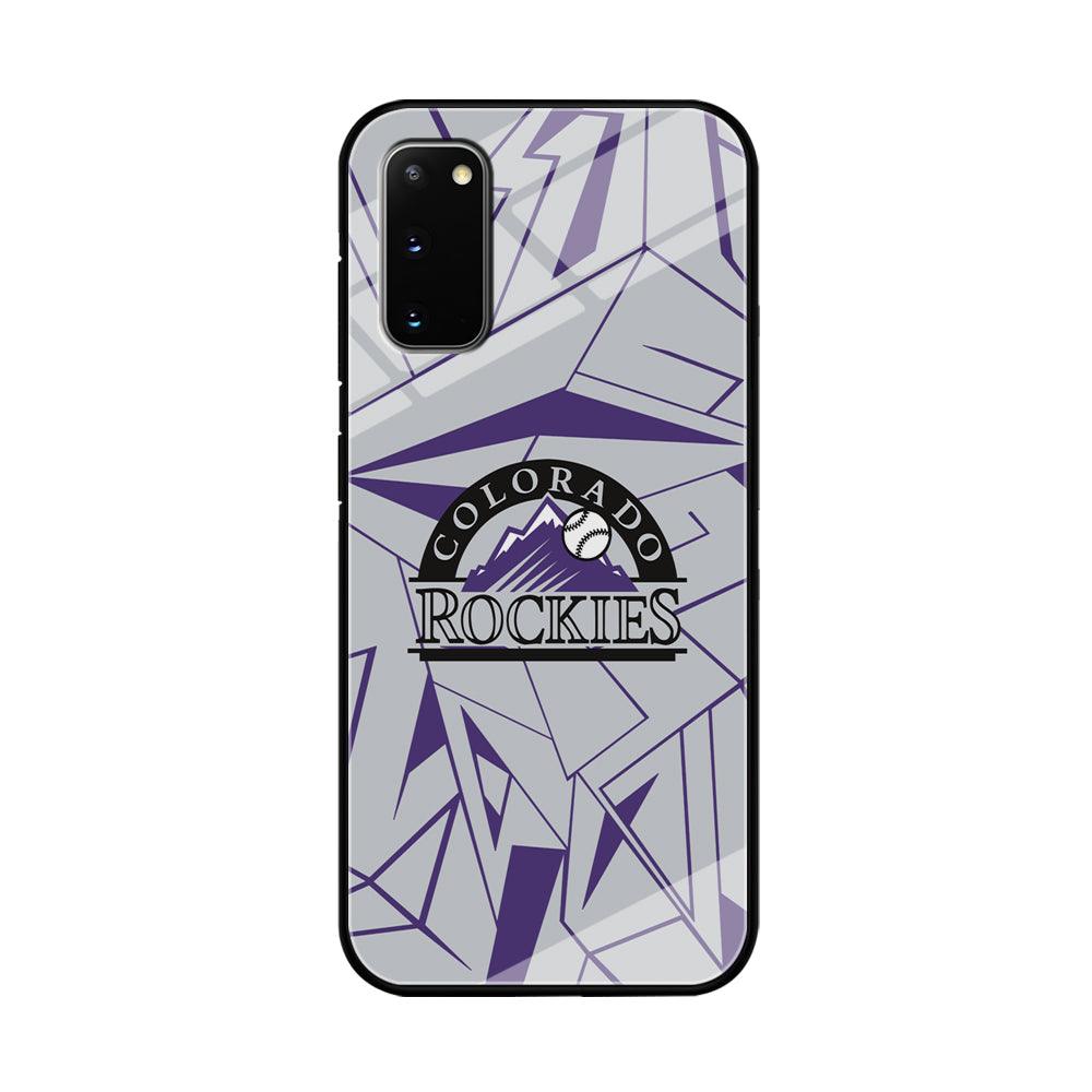 Colorado Rockies Line on Purple Samsung Galaxy S20 Case-Oxvistore