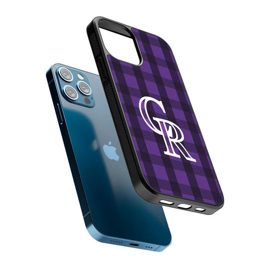 Colorado Rockies Pattern 2D Rubber Phone Case-Oxvistore