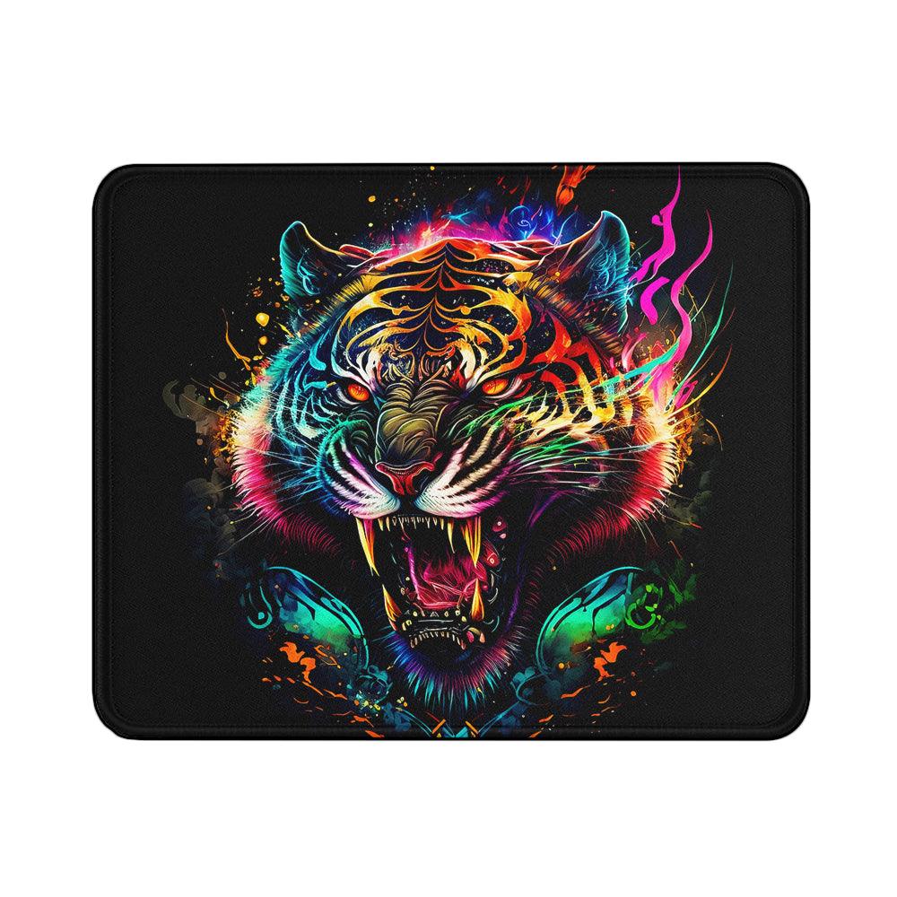 Colorful Angry Tiger Head Mouse Pads-18x21 CM-Oxvistore