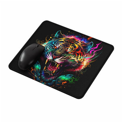 Colorful Angry Tiger Head Mouse Pads-Oxvistore