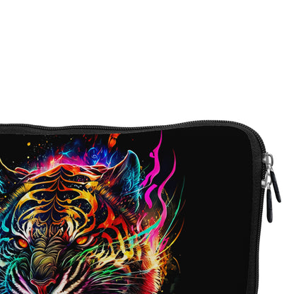 Colorful Angry Tiger Head Laptop Sleeve Protective Cover