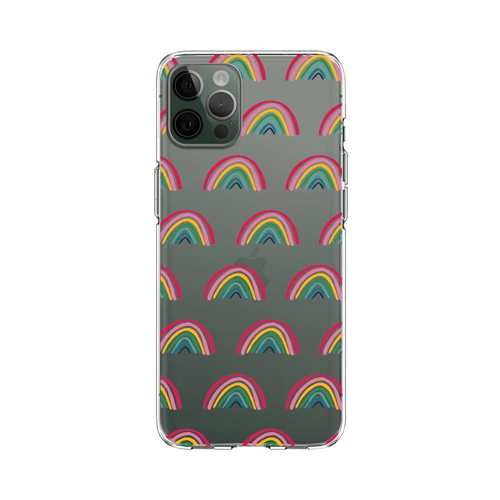 Colorful Arch Rainbow Abstract Clear Soft Case-Oxvistore
