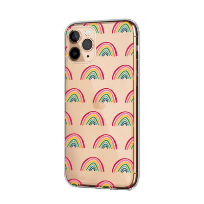 Colorful Arch Rainbow Abstract Clear Soft Case-Oxvistore